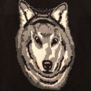 Forever 21 Sweaters - FOREVER 21 Black Long Sleeve Wolf Sweater Forever 21 Sweaters - FOREVER 21 Black Long Sleeve Wolf Sweater